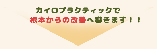 カイロプラクティックで根本からの改善へ導きます